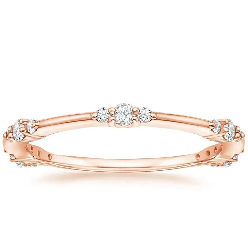 0.20CTW Minimalist Stackable Lab Grown Diamond Band