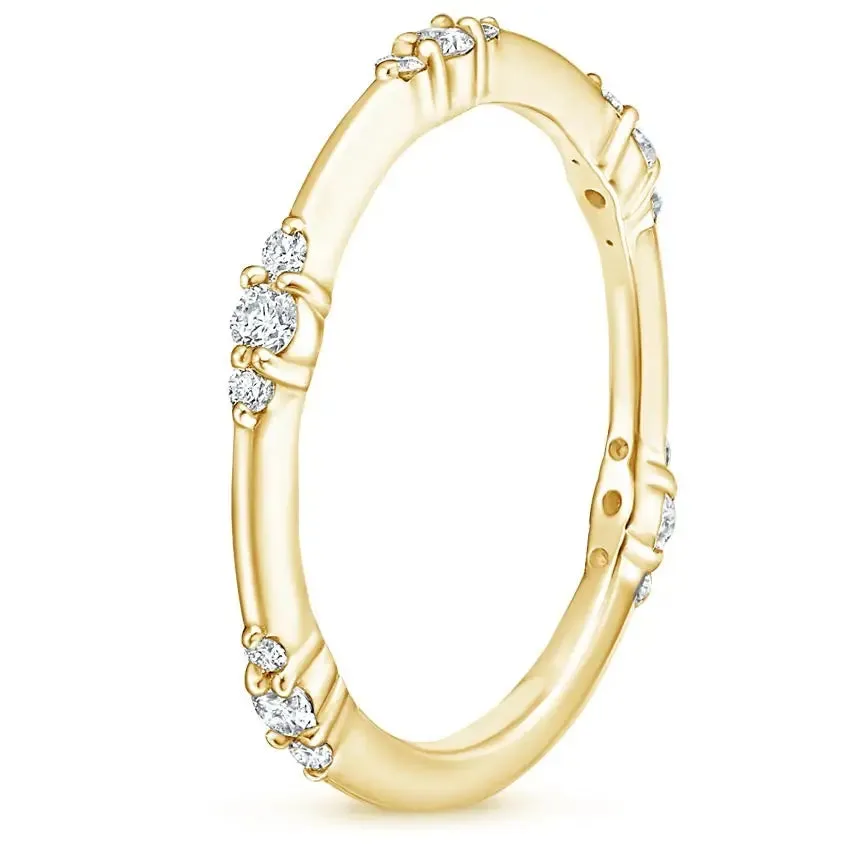 0.20CTW Minimalist Stackable Lab Grown Diamond Band