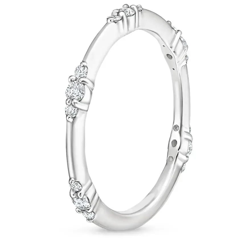 0.20CTW Minimalist Stackable Lab Grown Diamond Band