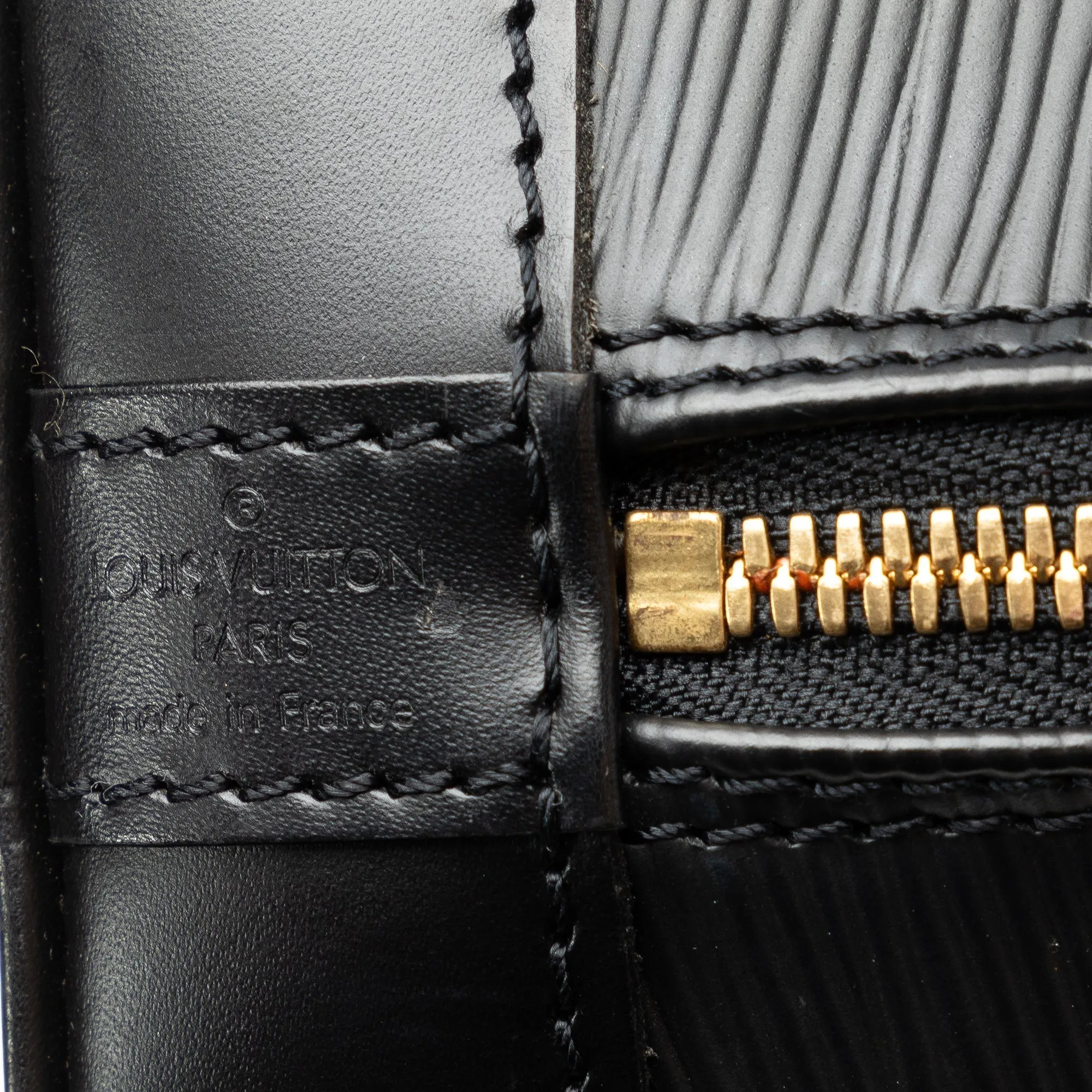 Black Louis Vuitton Epi Alma PM Handbag