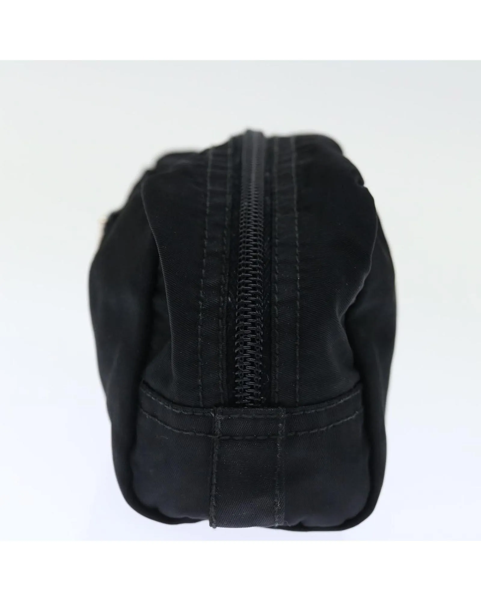 Black Nylon Pouch with Minimalist Design