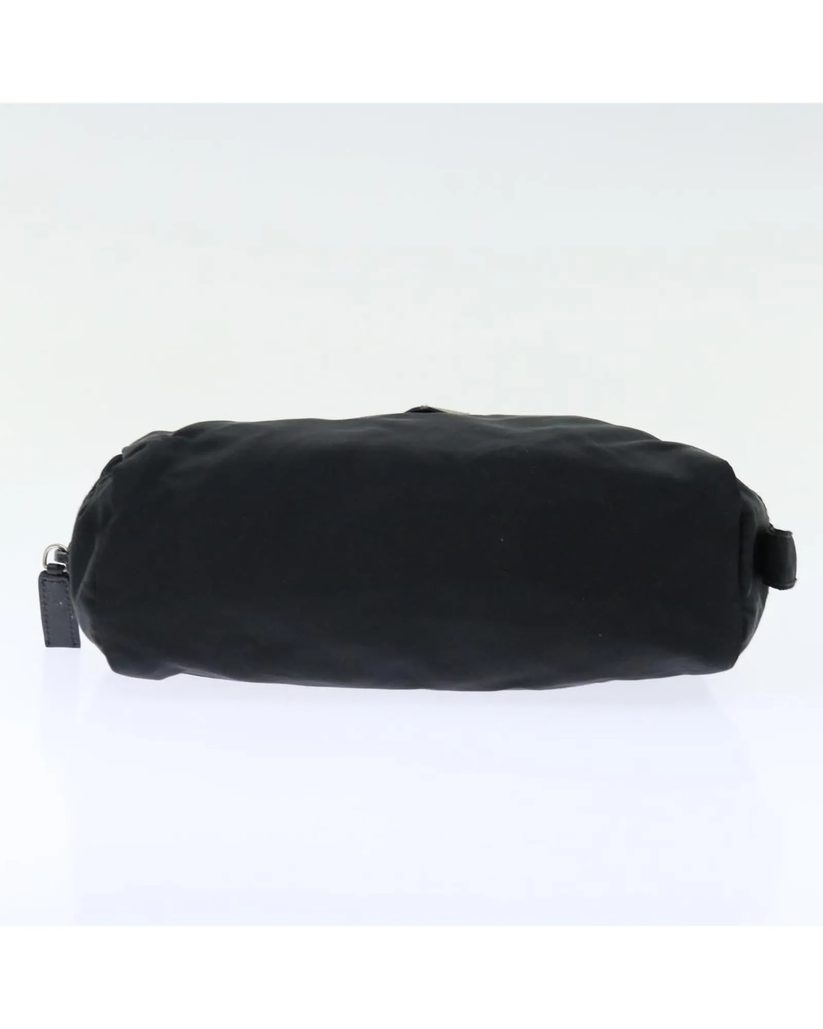 Black Nylon Pouch with Minimalist Design