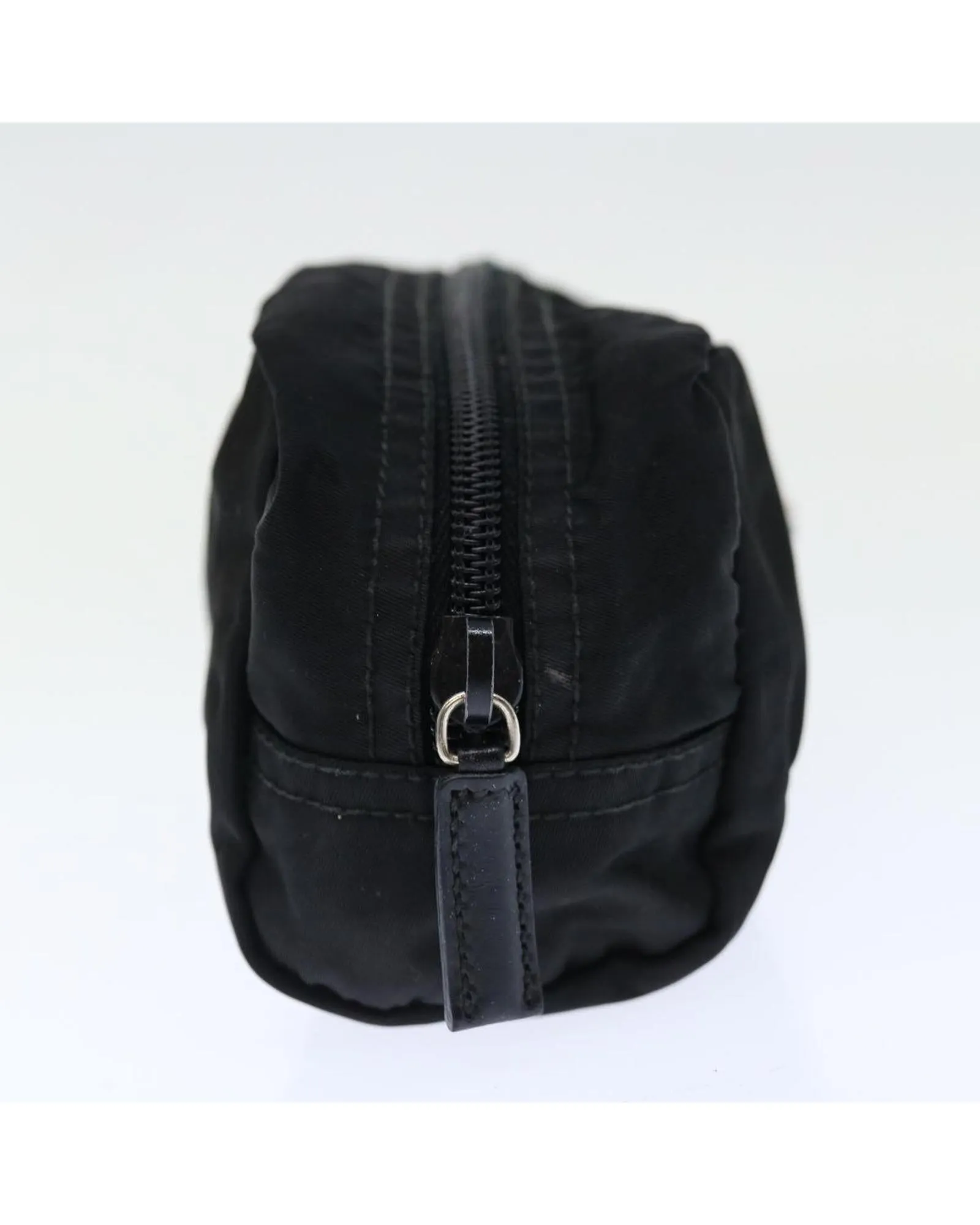 Black Nylon Pouch with Minimalist Design