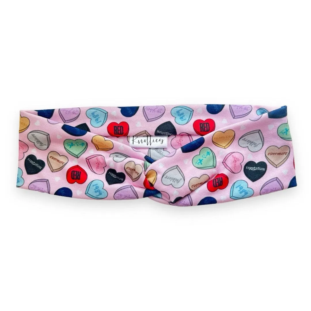 Concert Candy Hearts Knotties Headband