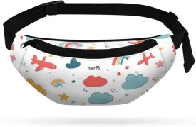 Cozeyat Cartoon Airplane Girls Cross Body Fanny Pack for Kids 6-8 Kids Fanny Pack Belt Bag Hip Pack Girls Bum Bag Lightweight Chest Bag Small Travel Essential for Casual Running Traveling Hiking Gifts