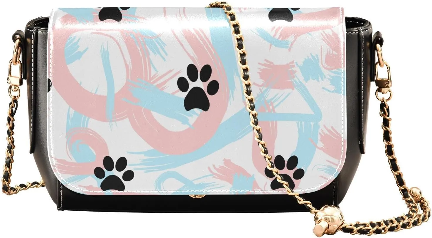Crossbody Bags for Women Trendy Women's Black Shoulder Bag Small PU Leather Flap Cross Body Bag Handbags