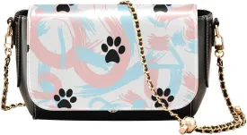 Crossbody Bags for Women Trendy Women's Black Shoulder Bag Small PU Leather Flap Cross Body Bag Handbags
