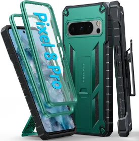 FNTCASE for Google Pixel 8 Pro Case: Built-in Screen Protector & Kickstand & Belt-Clip Holster, Extra Front Frame, Full-Body Dual Layer Rugged Military Shockproof Cell Phone Protective Cover-Teal FNTCASE for Google Pixel 8 Pro Case: Built-in Screen Protector & Kickstand & Belt-Clip Holster, Extra Front Frame, Full-Body Dual Layer Rugged Military Shockproof Cell Phone Protective Cover-Teal