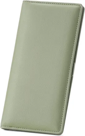 GAEKEAO Wallets for Women Ultra Slim Thin PU Leather RFID Blocking Credit Card Holder Bifold Long Ladies Wallet Billfold Clutch