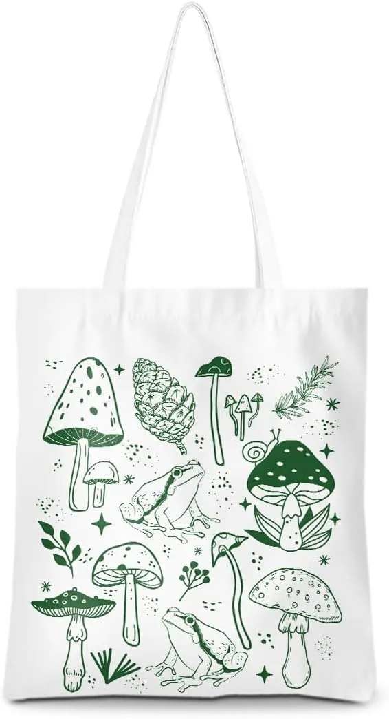 Gifts for Plant Lovers Tote Bag Flowers Beach Bag Insect Pumpkin Fall Halloween Travel Gifts Gardening