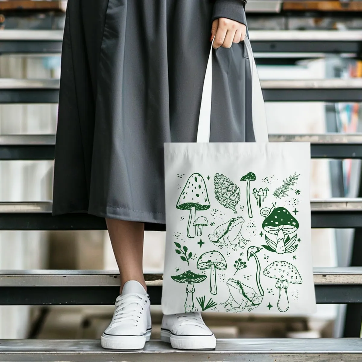 Gifts for Plant Lovers Tote Bag Flowers Beach Bag Insect Pumpkin Fall Halloween Travel Gifts Gardening