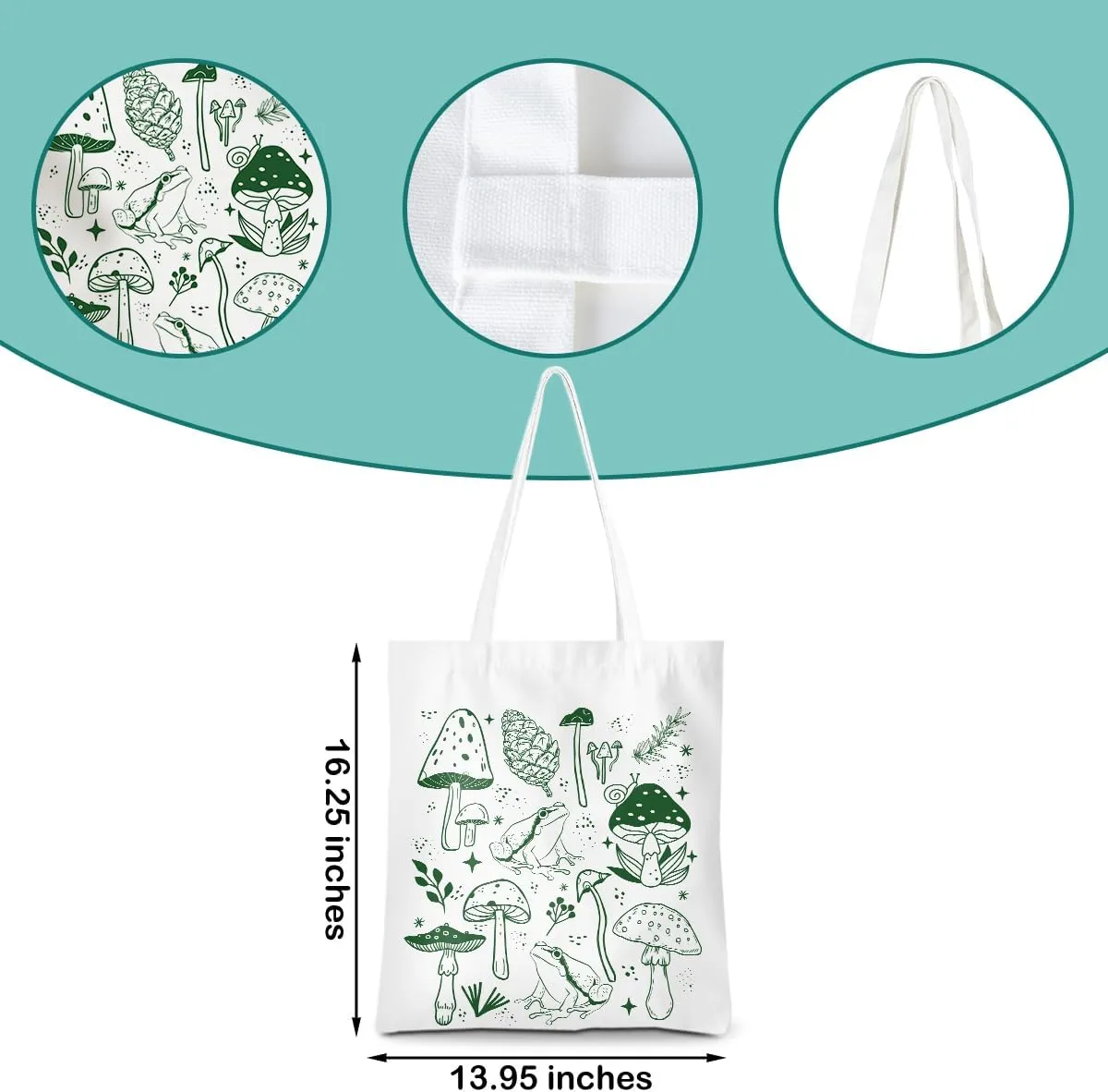 Gifts for Plant Lovers Tote Bag Flowers Beach Bag Insect Pumpkin Fall Halloween Travel Gifts Gardening