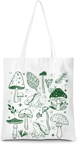 Gifts for Plant Lovers Tote Bag Flowers Beach Bag Insect Pumpkin Fall Halloween Travel Gifts Gardening