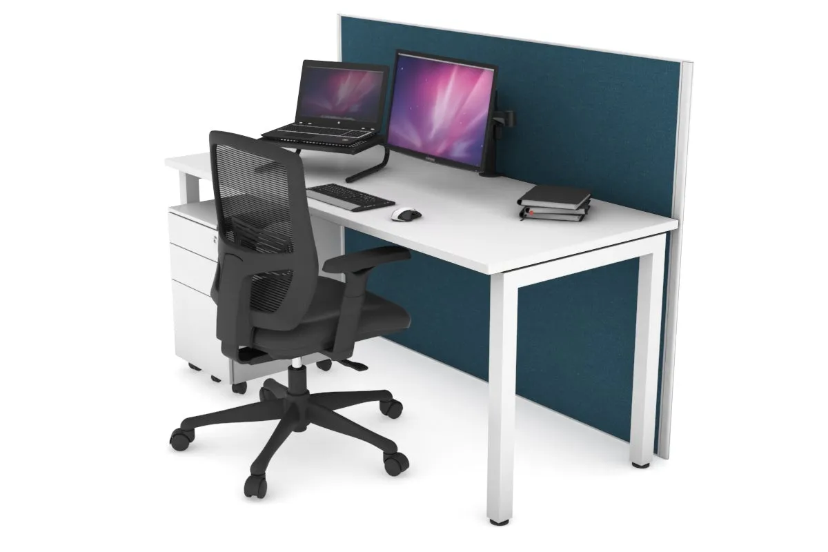Horizon Quadro Square Legs Office Desk [1600L x 700W]