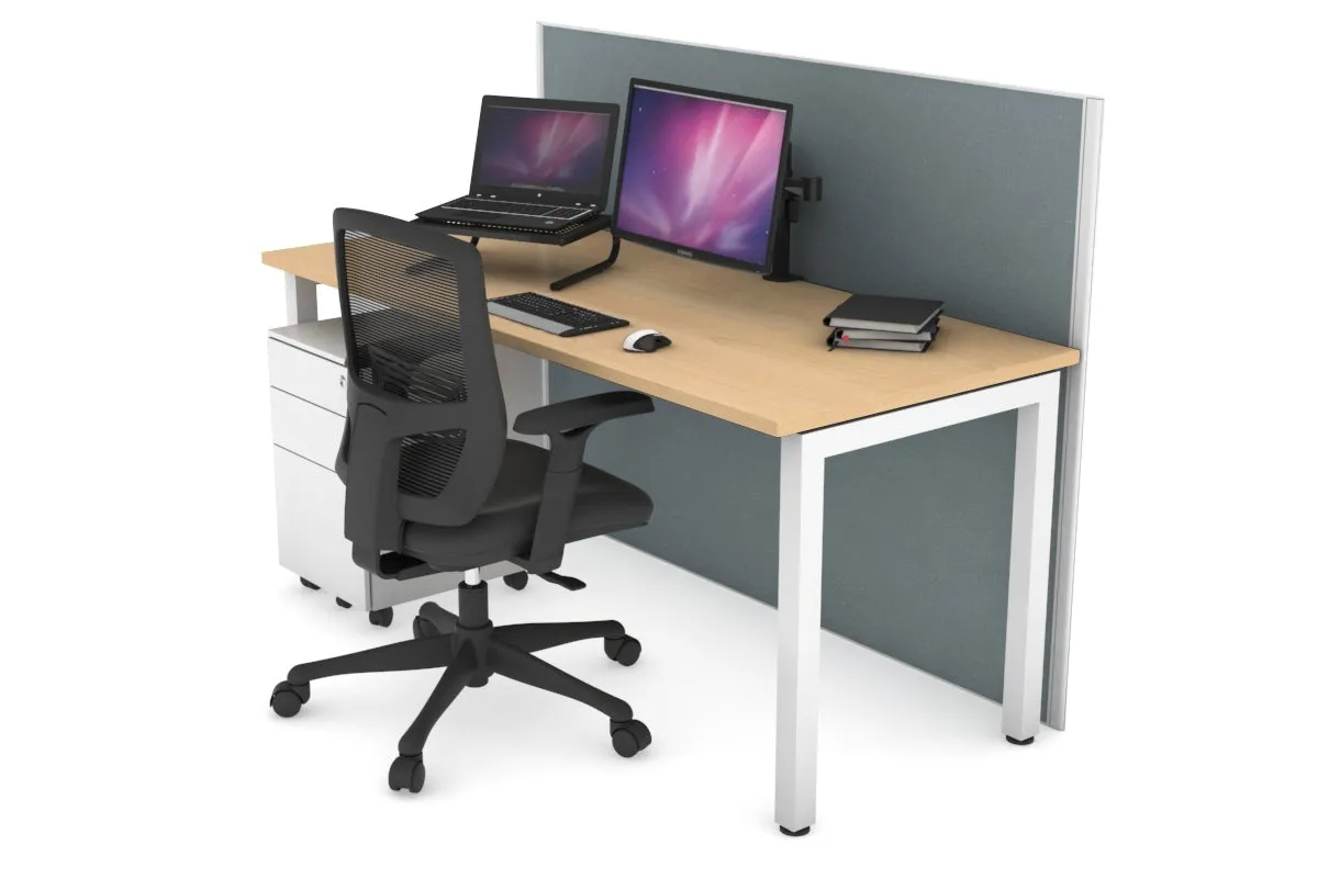 Horizon Quadro Square Legs Office Desk [1600L x 700W]