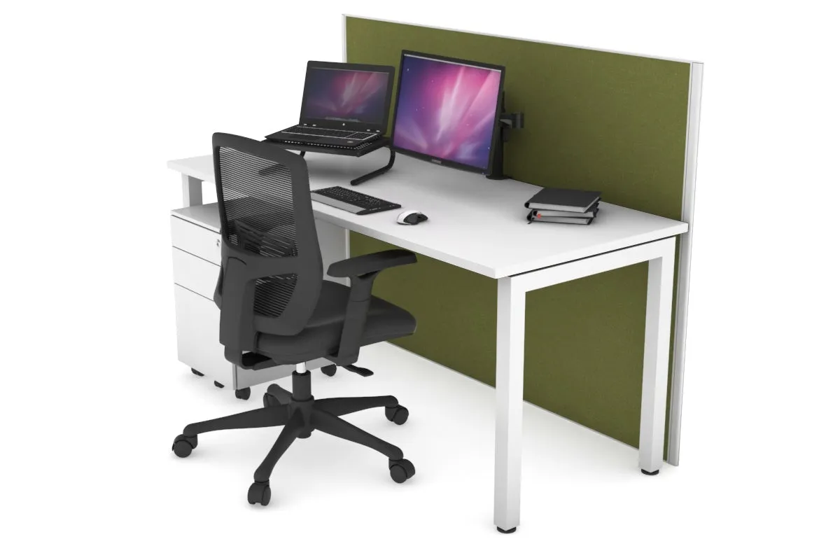Horizon Quadro Square Legs Office Desk [1600L x 700W]