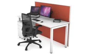 Horizon Quadro Square Legs Office Desk [1600L x 700W]