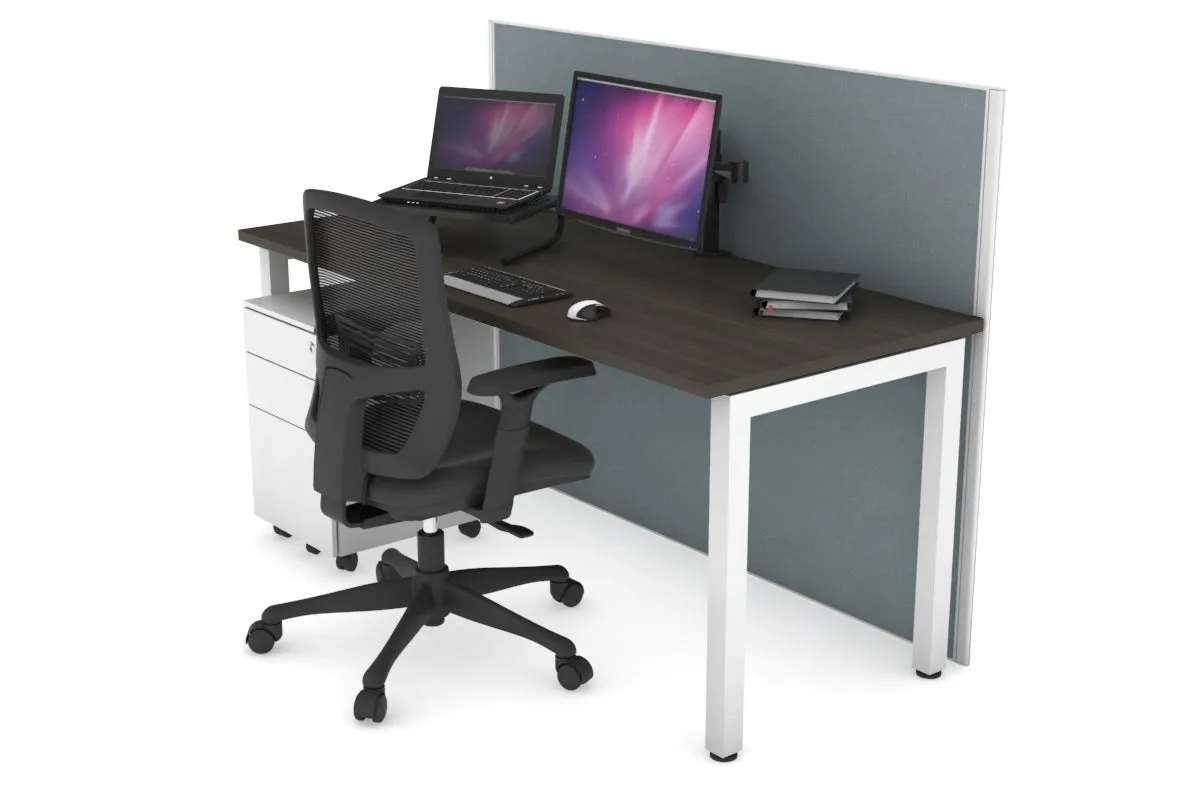 Horizon Quadro Square Legs Office Desk [1600L x 700W]