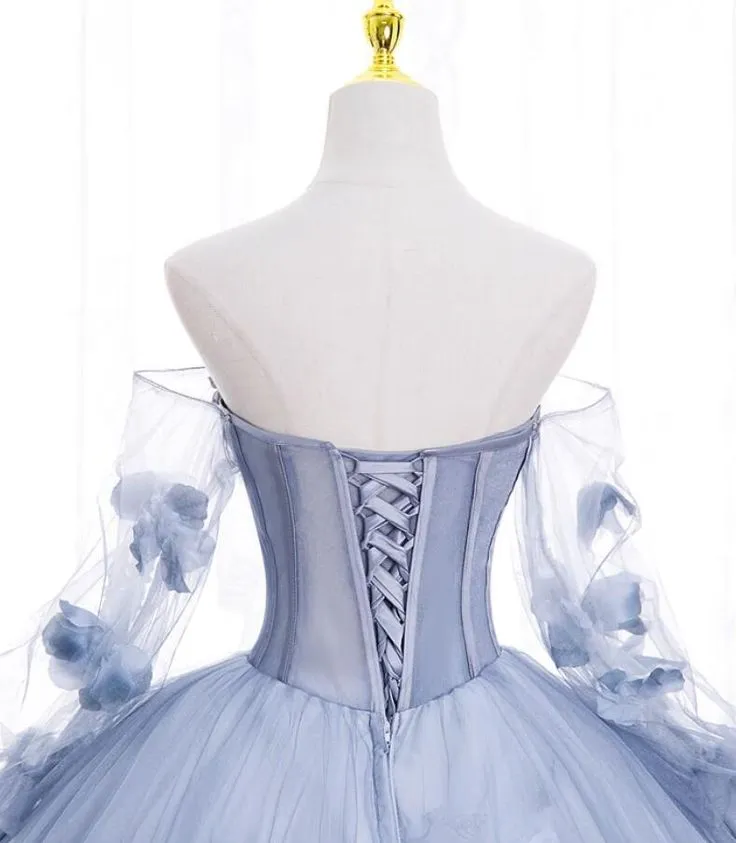 kamahe Dreamy Bridal Dress Fairy Floral A line Girls Party Dress Elegant Gorgeous Birthday Evening Dress Ribbon Graduation Gown Prom Dress