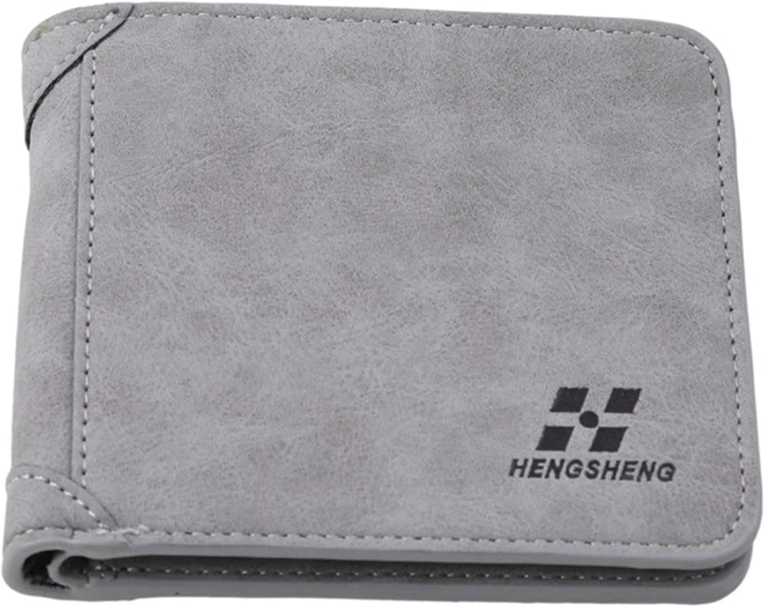 Minimalist Wallet for Men Lightweight Portable Durable Bifold Travel Wallet Stylish Thin Front Pocket Purse, Ash, A