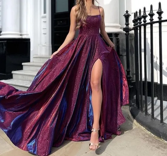 New 2025 Sexy Ladies Prom Evening Dress Side Slit Formal Party prom dress