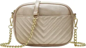 Phone Crossbody Bag with Chain Strap, Lightweight Vegan Leather Shoulder Purse for women