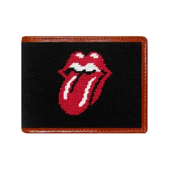 Rolling Stones Needlepoint Bi-Fold Wallet