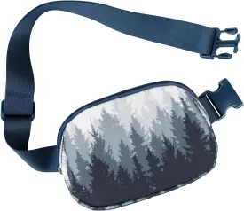 Ultra Lightweight Belt Bag Cute Crossbody Bags for Women Fashion Pattern Waist Packs Waterproof Running Workout Hiking Travel Fanny Pack,Forest