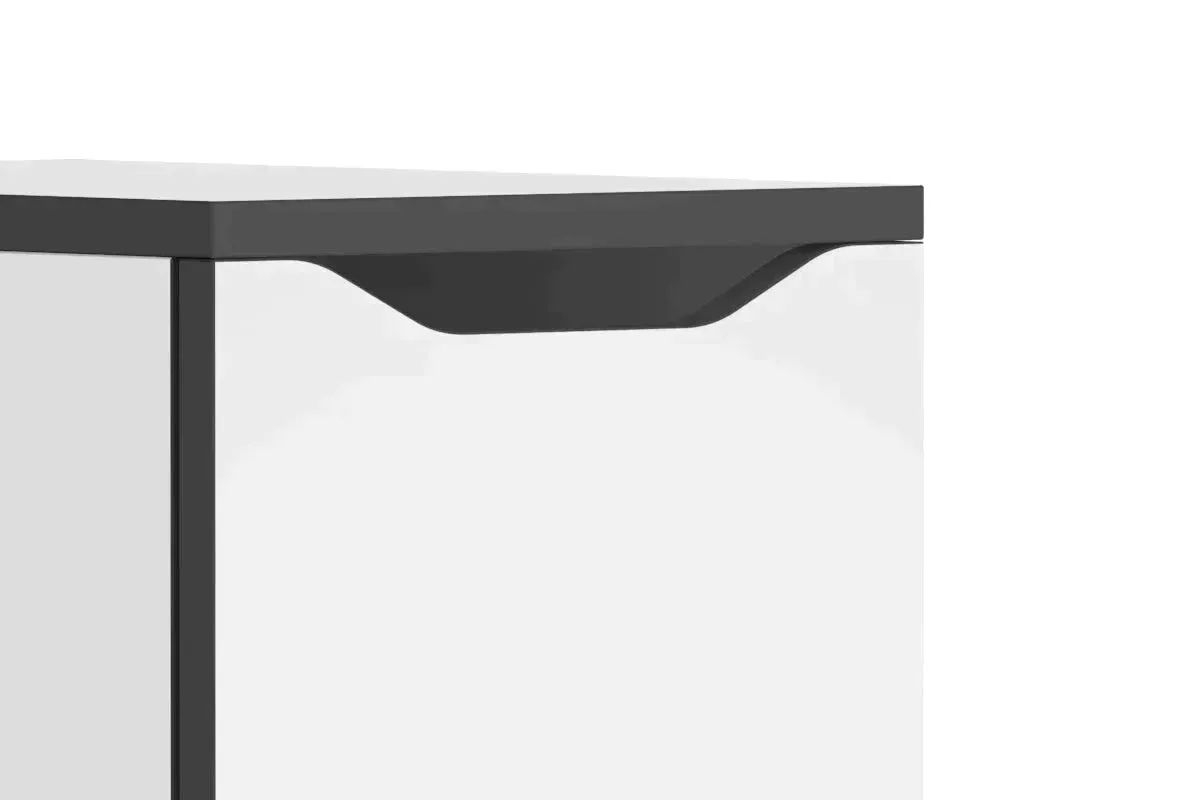 Uniform Melamine Locker White Carcass Single Door