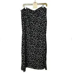 vintage midi-length floral skirt - US 16