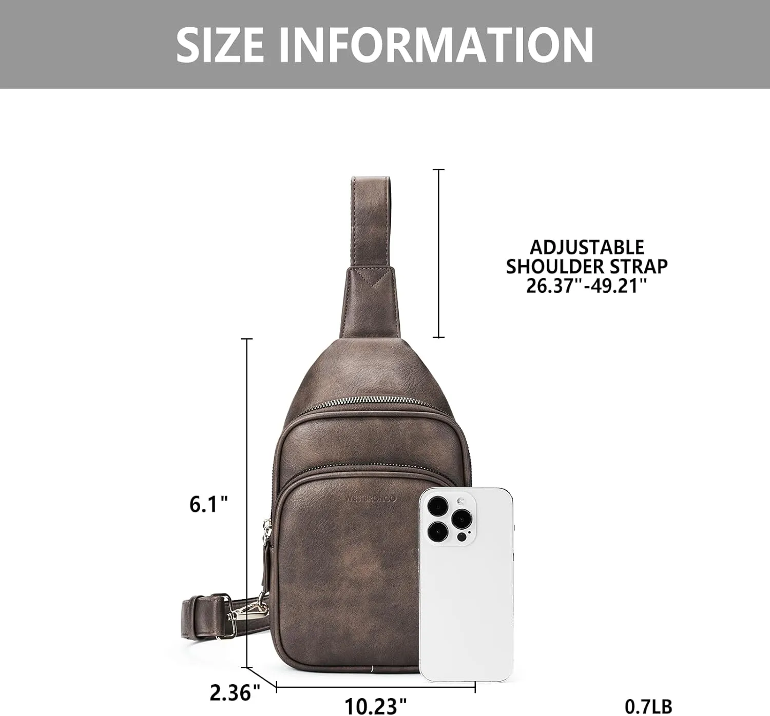 WESTBRONCO Small Sling Bag for Women Nylon Crossbody Sling Backpck Lightweight for Travel Casual Daily
