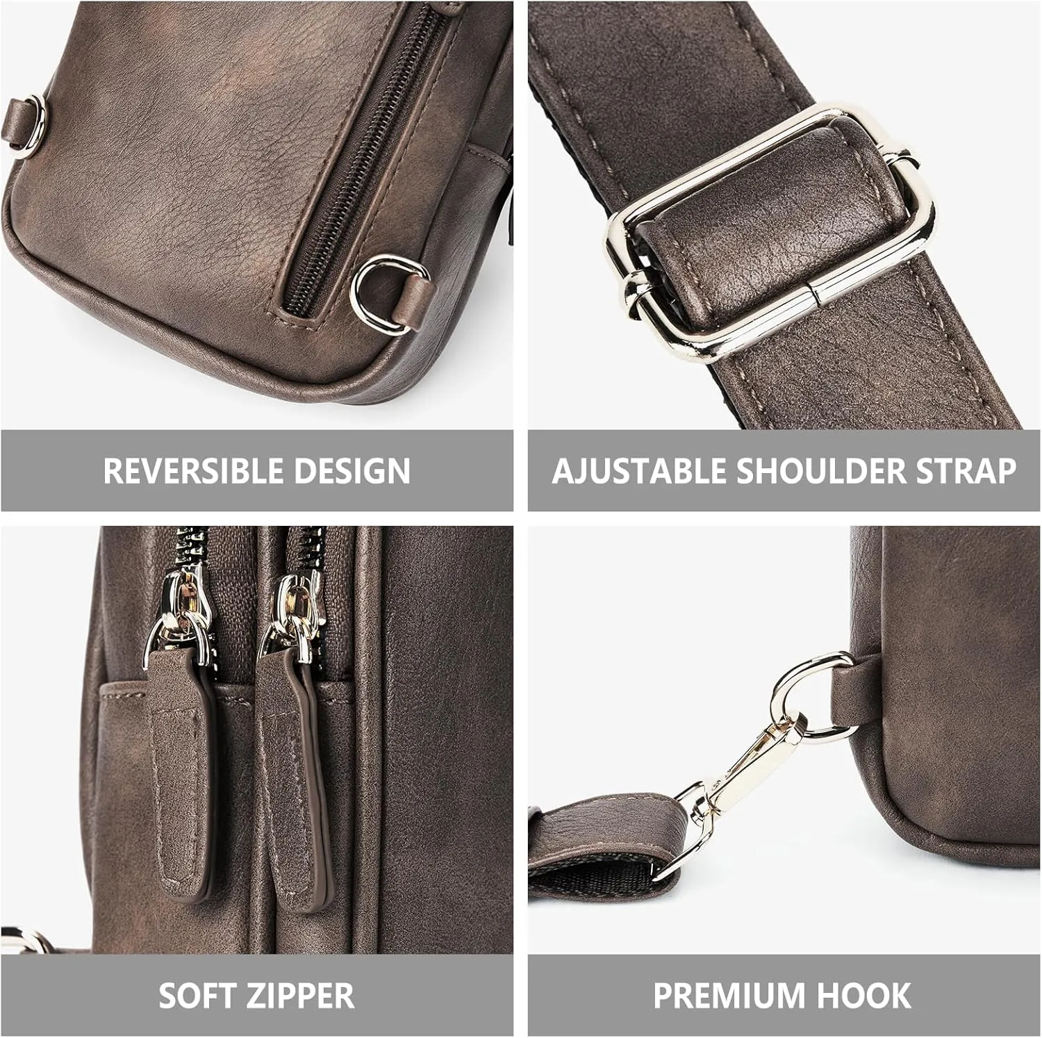 WESTBRONCO Small Sling Bag for Women Nylon Crossbody Sling Backpck Lightweight for Travel Casual Daily