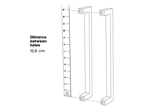 White Handle for Storage Cabinet
