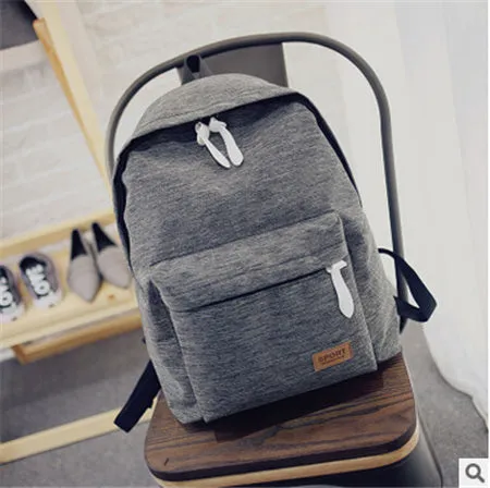 Women Canvas Shoulder School Bag Rucksack Backpacks