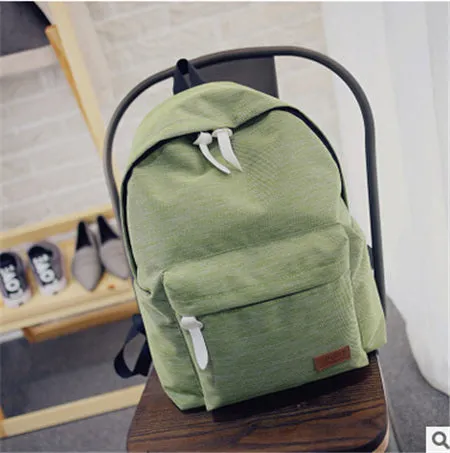 Women Canvas Shoulder School Bag Rucksack Backpacks
