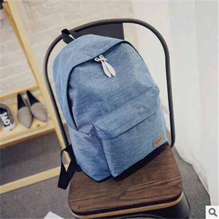 Women Canvas Shoulder School Bag Rucksack Backpacks